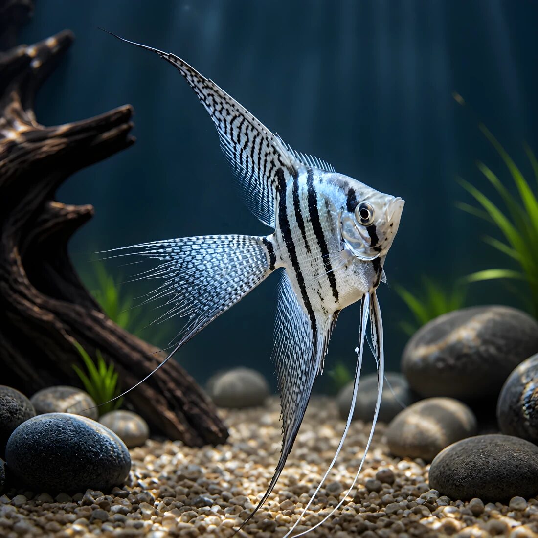Blue Zebra Angelfish